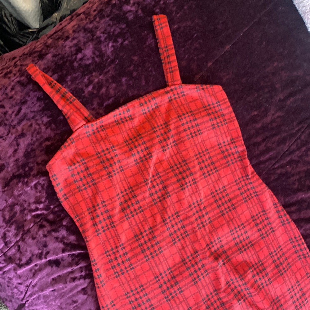 plaid dress